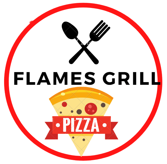 Flames Grill & Pizza  Newport logo