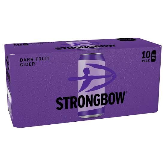 Strongbow Dark Fruit Cider 10 Cans 440ml ALC 4.5% VOL