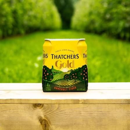 Thatchers Gold 4 x 440ml Cans 4.8% ABV
