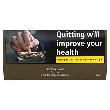 Amber Leaf Original includes cigarette papers 30g