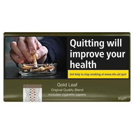Gold Leaf Original Quality Blend includes cigarette papers 30g