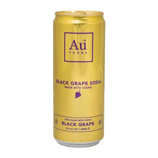 Au Vodka Black Grape Soda 330ml 5% ABV