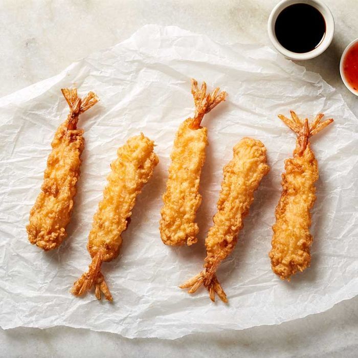 Tempura battered King Prawns 4 Pcs